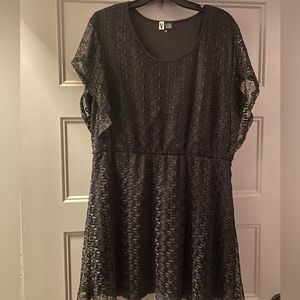 Black lace dress